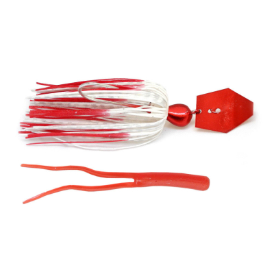 Силиконовая приманка Z-man Chatter Bait Red/White 7g