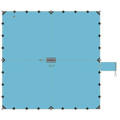 Тент Bask Canopy 6*6 V3 цв. Синий Свтл