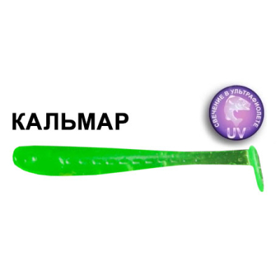 Силиконовая приманка Crazy Fish Nano Minnow 6-40-81-6 кальмар цв. toxic green (токсичный зелёный)
