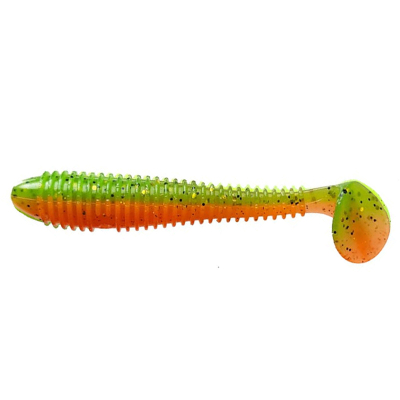 Силиконовая приманка Crazy Fish Vibro Fat 6.8" 33-170-5d-6 цв. orange-chart (оранж-шартрес)