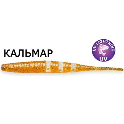 Силиконовая приманка Crazy Fish Polaris 4" 38-100-9-6 кальмар цв. caramel (карамель)