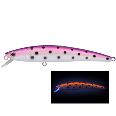 Воблер Strike Pro Arc Minnow 90SP, 90 мм, 9 гр. цвет: C457F Purple Milk UV, светящийся (JL-120-SP#C457F) (9931151)