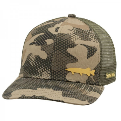 Кепка Simms Payoff Trucker - Pike, Hex Flo Camo Timber
