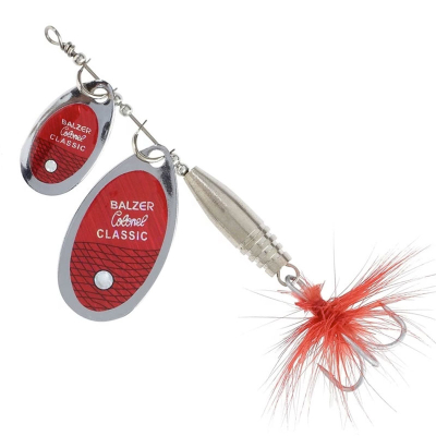 Блесна вращающаяся Balzer Colonel Classic Duo 13 гр. цв. Silver Red (13045 010)