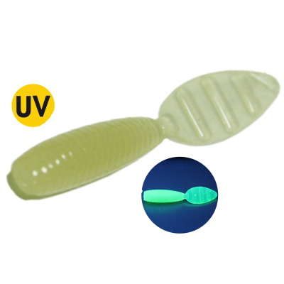 Мягкая приманка MicroFishing Glider 1.5" 8шт Фосфор-Креветка