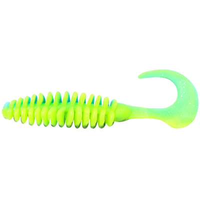 Силиконовая приманка Yaman Pro Battery Tail 5" цвет #18 - Ice Chartreuse (уп. 3 шт.)