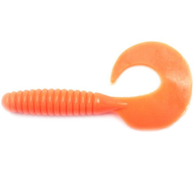 Силиконовая приманка Yaman Spiral 5" цвет #03 - Carrot gold flake (уп. 5 шт.)