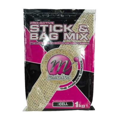 Прикормка Mainline Pro-Active Stick & Bag Mix 1кг Cell  (ячейка)