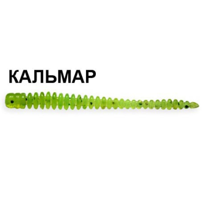 Силиконовая приманка Crazy Fish Cruel Leech 8-5.5-20-6 кальмар цв. kiwi (киви)