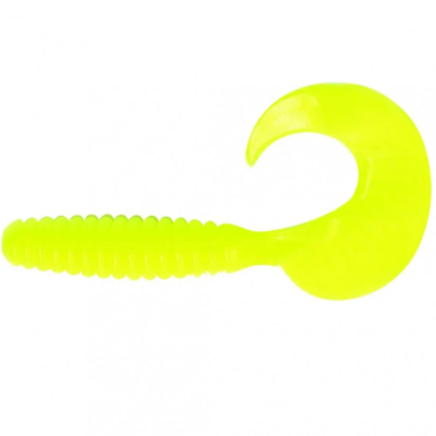 Силиконовая приманка Yaman Pro Spiral 5" цвет #02 - Chartreuse (уп.5 шт)