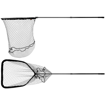 Подсачек прямоугольный Akara PK-10 80x90 см складная голова резиновая сетка L200 см глубина 1м