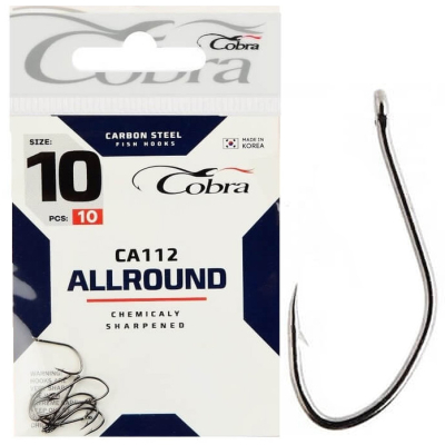 Крючки Cobra ALLROUND сер. CA112 разм.004 10шт.