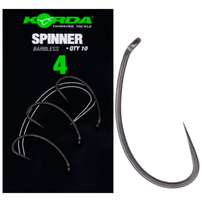 Крючок Korda Spinner B PTFE №6 без бородки 10шт