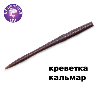 Силиконовая приманка Crazy Fish MF Classic Worm 2.8" 67-70-100-7-EF креветка+кальмар цв. 100
