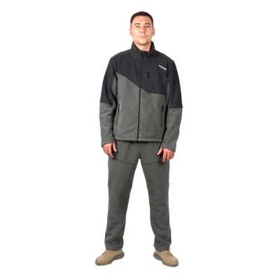 Кофта флисовая Nautilus Keepler Dark Grey/Grey (с принтом) р-р M