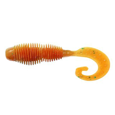 Силиконовкая приманка Reins G Tail Grub 4" цв. 308 Marble Chart Orange 