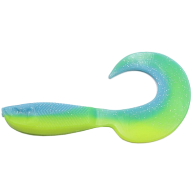 Силиконовая приманка Yaman Pro Mermaid Tail 3" цвет #18 - Ice Chartreuse (уп. 10 шт.)