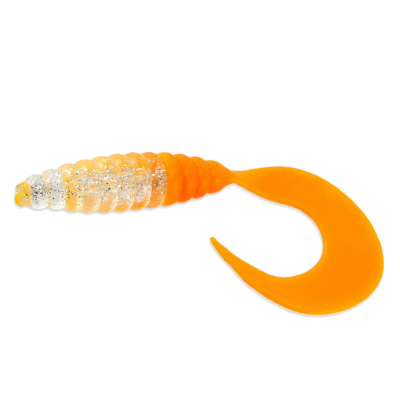 Силиконовая приманка Milmax (Тула) Головастик толстый 2.5 цв. 018 серебро оранж хв (uv)