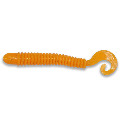 Силиконовая приманка Herakles Viber Grub 2.5" цвет Orange Gold Flk