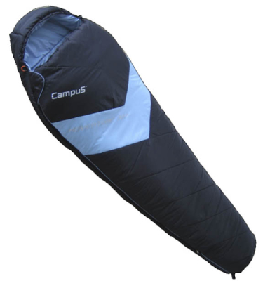 Спальный мешок Campus Adventure 300SQ L-zip (одеяло -8С, 240X95см) цвет black700/lt.blue802