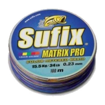 Шнур плетеный Sufix Matrix Pro Multi Color 100m x6 - 0.38mm
