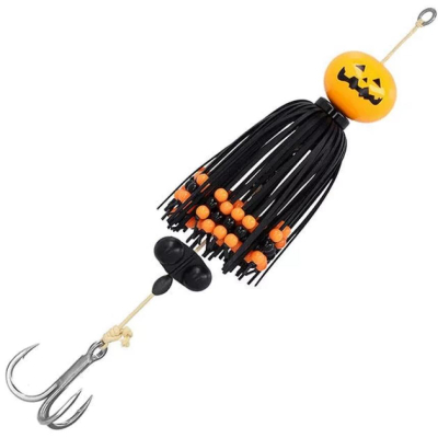 Тизер на сома "Mikado-Cat Territory BOGEY" PUMPKIN 100г, тройник BKK, трещётка (PMBOGEY-100-P)