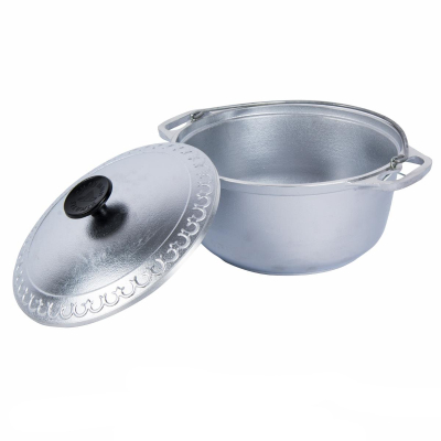 Казан походный с крышкой Азиатка д.250 объем 4 л Силумин (БКАД04)