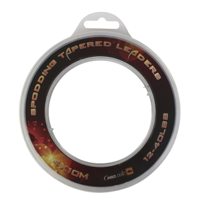 Шок-лидер Prologic Spodding Tapered Leaders 10m 12-40lbs 4шт. Black 47219