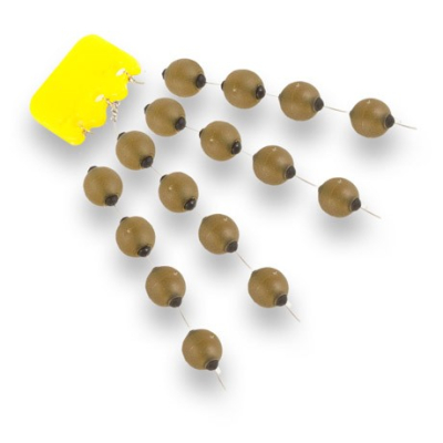 Бусина - cтопор утяжеленная Avid Carp Weighted Flying Chod Bead - Naked  9шт AVA/21