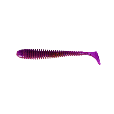 Силиконовая приманка Pike Hunter Ribbed Worm 89 цвет Pink Lox (UV)