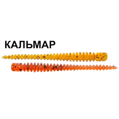 Силиконовая приманка Crazy Fish Cruel leech 1.6" 85-38-9/57-6 кальмар цв. caramel (карамель) / amber (янтарь)