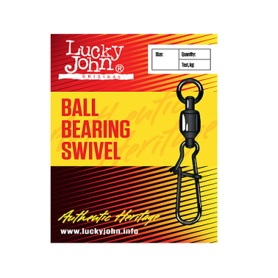 Вертлюги c застежкой и подш. Lucky John Double Ball Bearing And Fastlock 004 3шт.