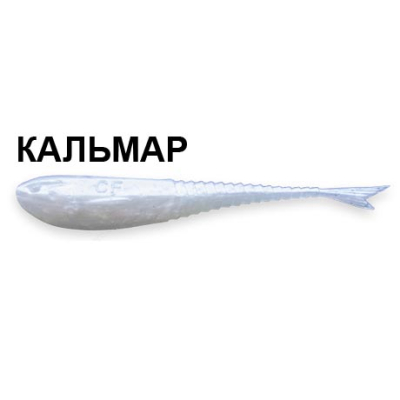 Силиконовая приманка Crazy Fish Glider 3.5" F36-90-66-6 кальмар цв. pearl snow (перламутровый снег)