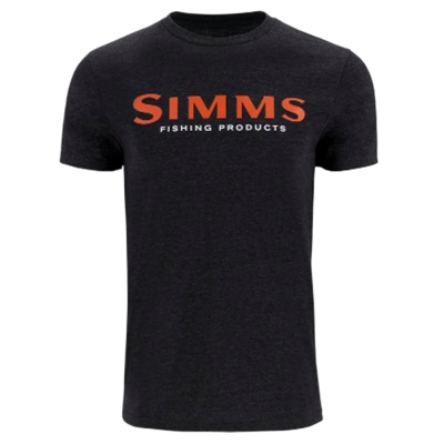 Футболка Simms Logo T-Shirt, Dark Gunmetal Heather, L