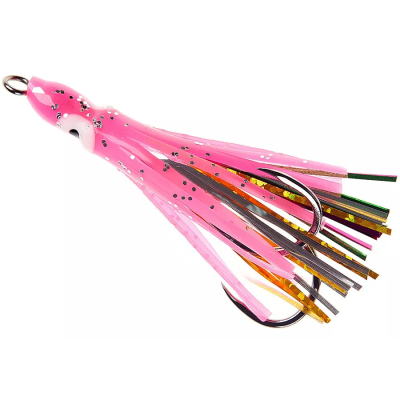 Крючки Higashi Double assist hook DOHF50 #11 #Pink glow strip