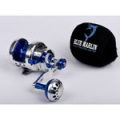 Мультипликаторная катушка Blue Marlin BMF 10 L серебро 