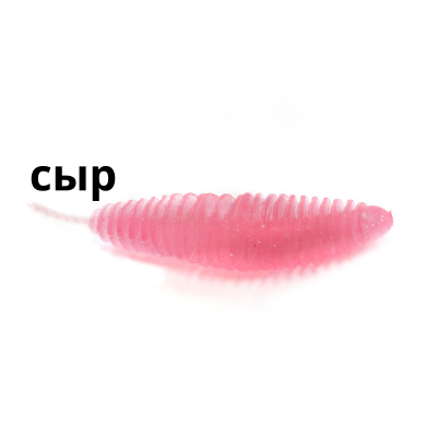 Силиконовая приманка Trout Zone Plamp 2.2" розовый с блестками сыр