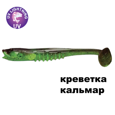 Силиконовая приманка Crazy Fish Nano Minnow 3,5" 54-90-502SL-7 креветка+кальмар цв. 502SL