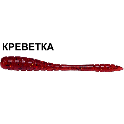 Силиконовая приманка Crazy Fish Tipsy 9-5-11-4 креветка цв. ruby (рубин)