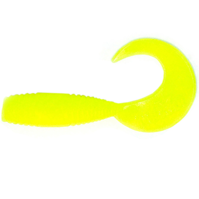 Силиконовая приманка Yaman Pro Spry Tail 3" цвет #02 - Chartreuse (уп. 8 шт.)