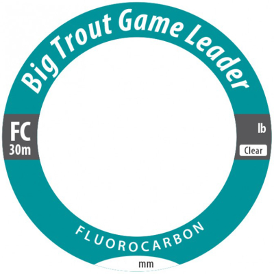Шок-лидер Trout Fan Big Trout GAME Premium Leader FC 30м, 10lb, 0,26мм