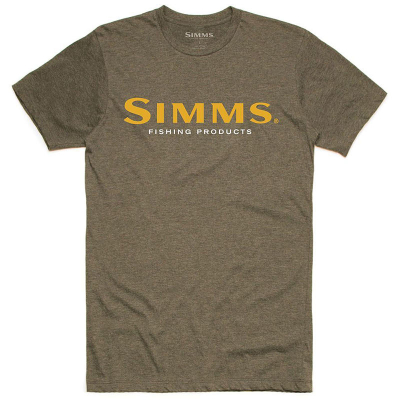 Футболка Simms Logo T-Shirt, Olive Heather, L