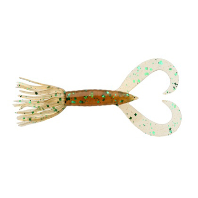 Силиконовая приманка Keitech Little Spider 3" - EA#02 Peach Green FLK