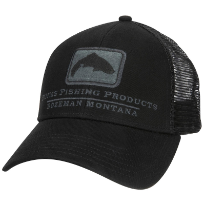 Кепка Simms Trout Icon Trucker, Black