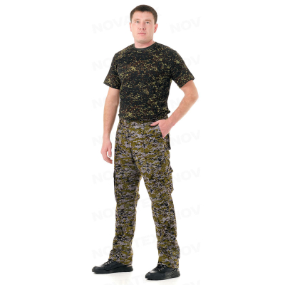 Брюки NovaTex «Армия» (смесовая, зеленая цифра) КВЕСТ, р-р 68-70 рост 182-188