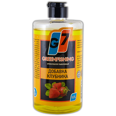 Добавка жидкая вкусоаромат. GreenFishing КЛУБНИКА 0.7л