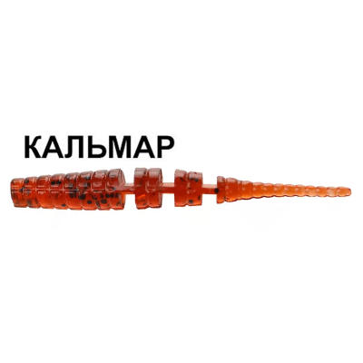 Силиконовая приманка Crazy Fish Polaris 2" 17-54-57-6 кальмар цв. amber (янтарь)