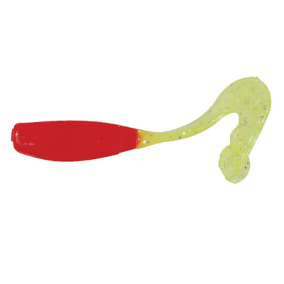 Силиконовая приманка Gene Larew Bobby Garland 2.5" Stroll R цв. #1809 RED/CHARTREUSE SILVER
