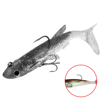 Силиконовая приманка оснащенная Mikado Crystal Fish WXH-65-6см цв. 49 (1уп.-2шт.)