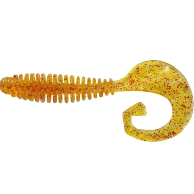 Силиконовая приманка Reins G Tail Grub 3" цв. 566 Motor Oil Red Flake